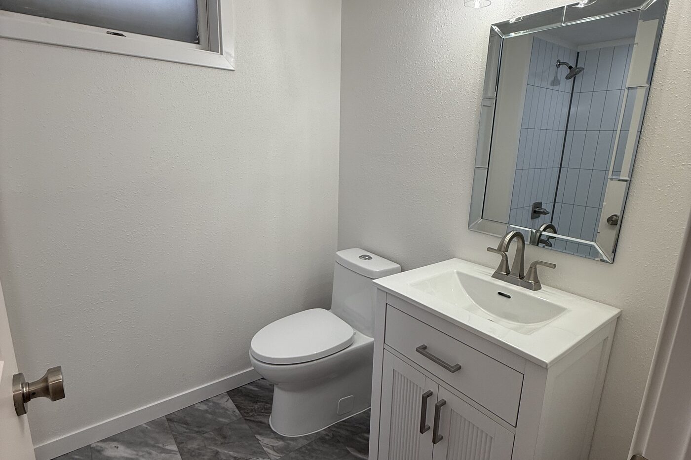Bathroom after the work was done