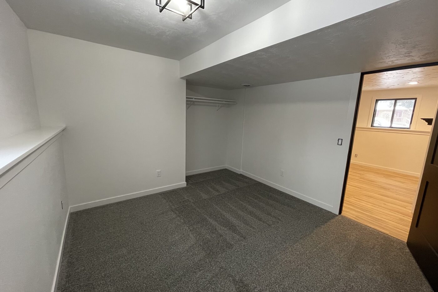 Lower level after the work was done