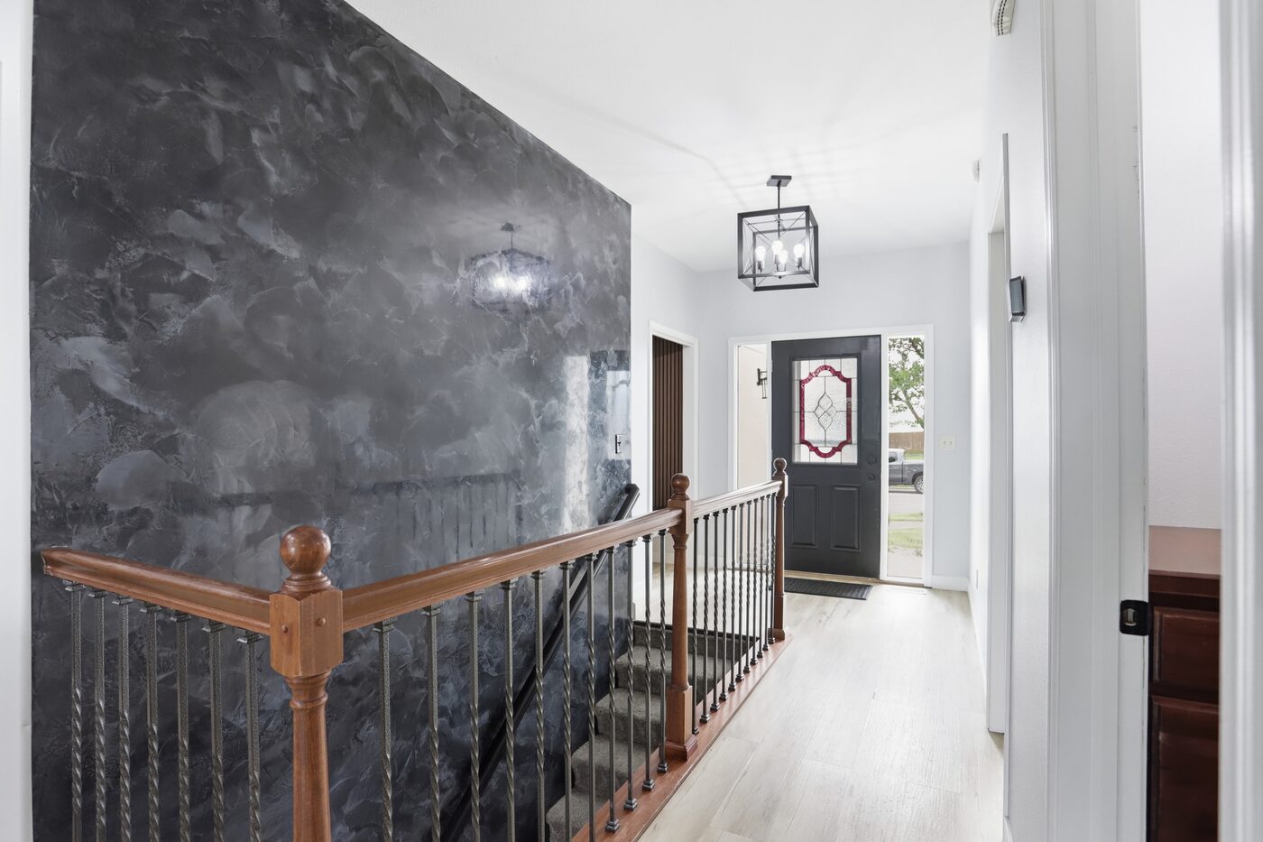 Entry and stairs after the work was done