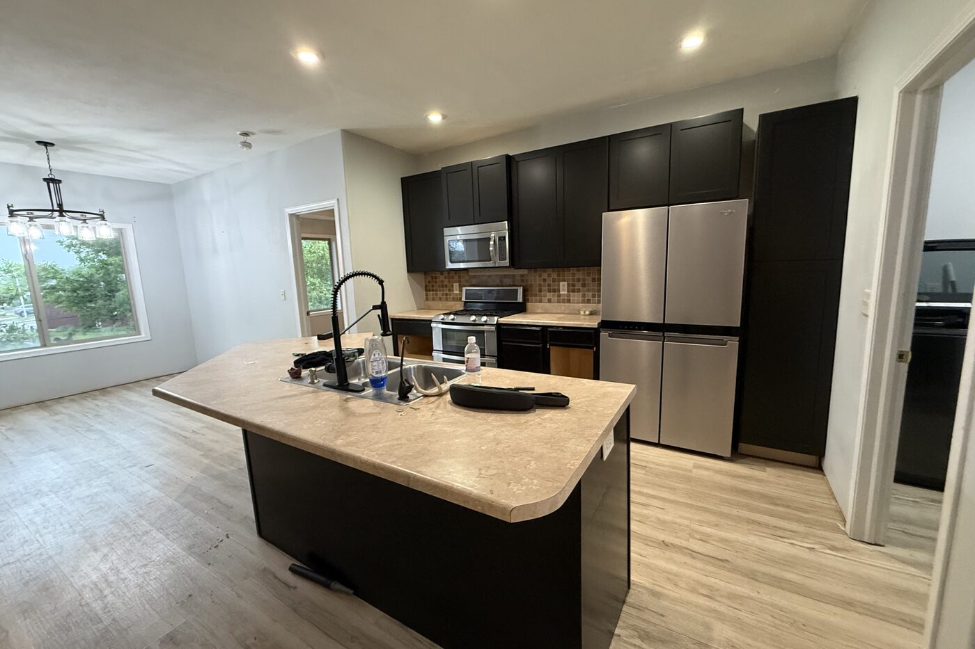 Kitchen before All Things Home worked on it