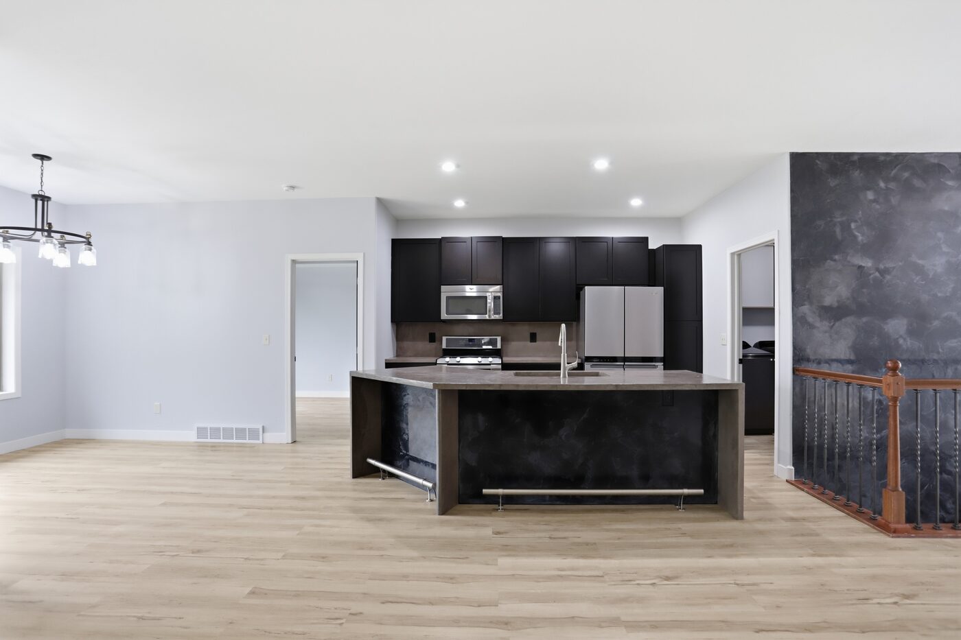 Kitchen, from the island after the work was done