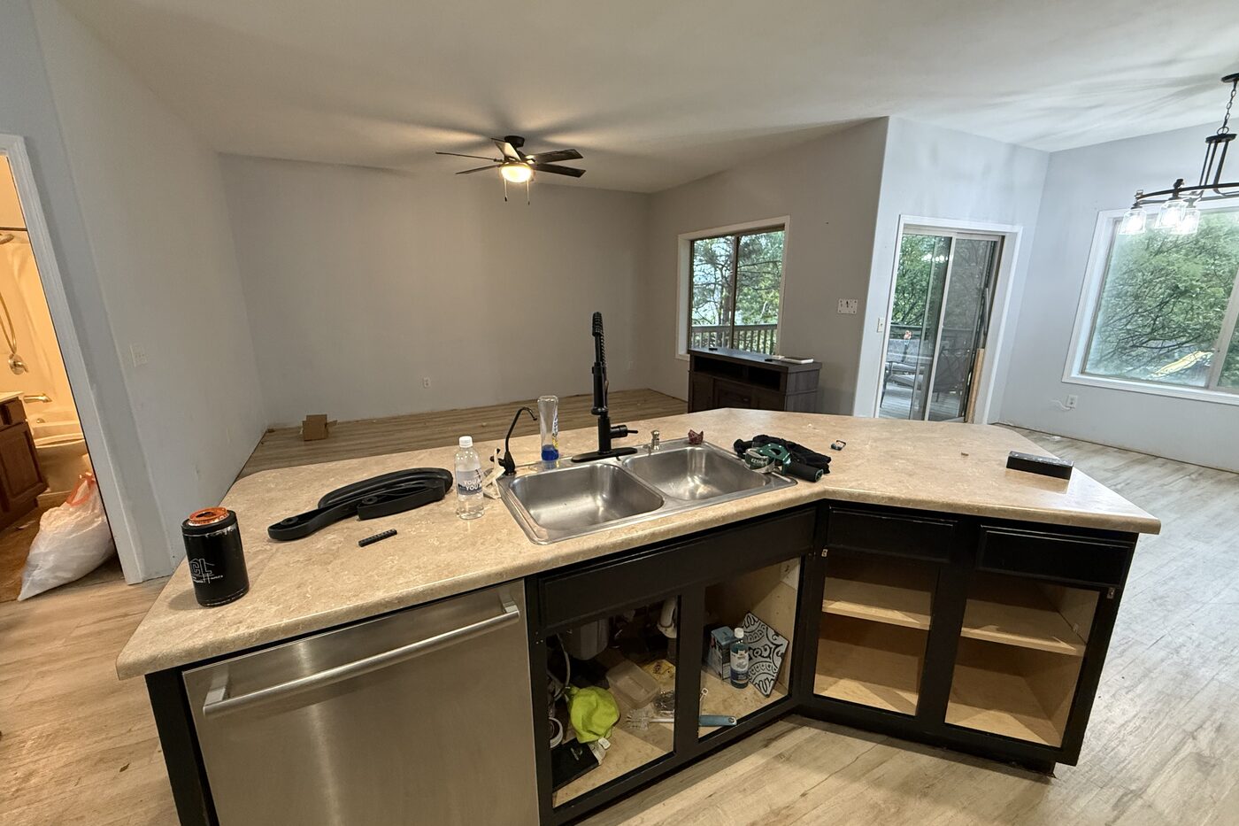 Kitchen, from the island before All Things Home worked on it